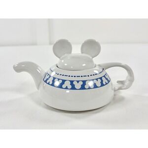 Disney Thailand Mickey Mouse Tea for One Teapot w/Lid Blue White Ears